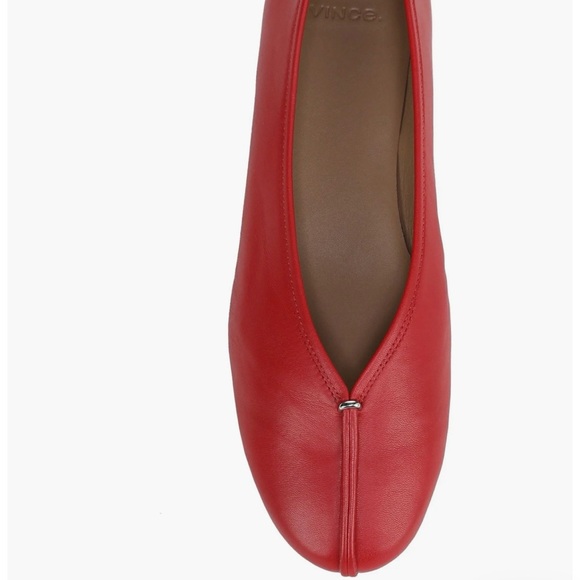 NWT Vince Ori Ballet Flat in Crimson - Picture 4 of 13